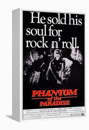 Phantom of the Paradise, William Finley (As the Phantom), 1974-null-Framed Stretched Canvas