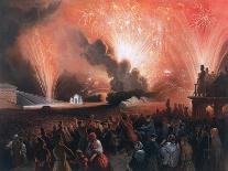 Coronation Fireworks in Moscow, 1856-Pharamond Blanchard-Giclee Print