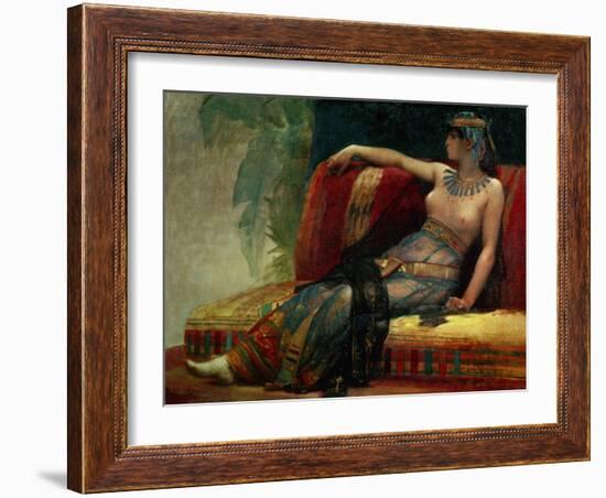 Pharaoh Cleopatra VII. Canvas.-Alexandre Cabanel-Framed Giclee Print