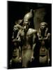 Pharaoh Menkaure with Two Goddesses, Egyptian Museum, Cairo, Egypt-Kenneth Garrett-Mounted Photographic Print