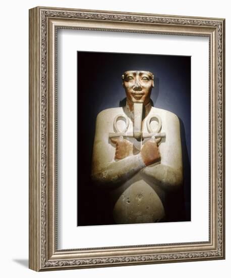 Pharaoh Mentuhotep III as Osiris, Ancient Egyptian, 11th dynasty, 2010-1998 BC-Werner Forman-Framed Giclee Print