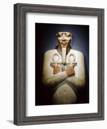 Pharaoh Mentuhotep III as Osiris, Ancient Egyptian, 11th dynasty, 2010-1998 BC-Werner Forman-Framed Giclee Print