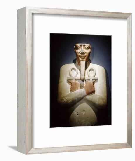 Pharaoh Mentuhotep III as Osiris, Ancient Egyptian, 11th dynasty, 2010-1998 BC-Werner Forman-Framed Giclee Print