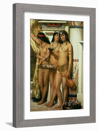 Pharaoh's Handmaidens-John Collier-Framed Premium Giclee Print