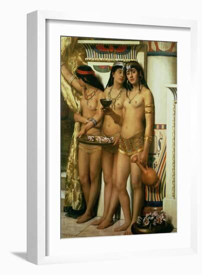 Pharaoh's Handmaidens-John Collier-Framed Premium Giclee Print