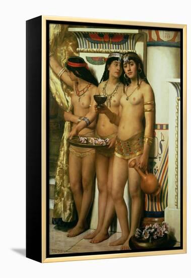 Pharaoh's Handmaidens-John Collier-Framed Premier Image Canvas