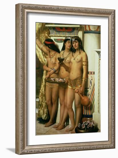 Pharaoh's Handmaidens-John Collier-Framed Giclee Print