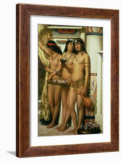 Pharaoh's Handmaidens-John Collier-Framed Giclee Print