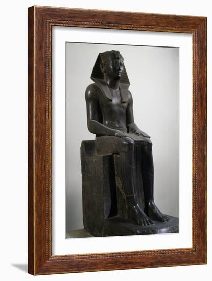 Pharaoh Thutmose III, Diorite Statue-null-Framed Giclee Print