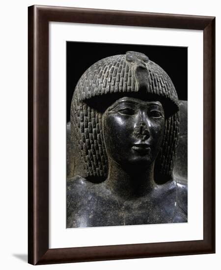 Pharaoh Thutmose Iv, Black Granite Statue, from Karnak, Detail-null-Framed Giclee Print