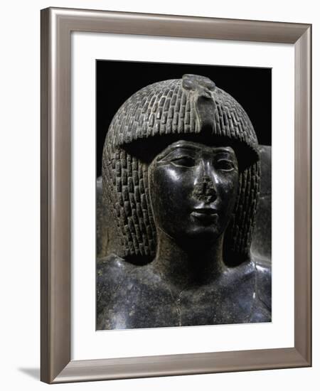 Pharaoh Thutmose Iv, Black Granite Statue, from Karnak, Detail-null-Framed Giclee Print