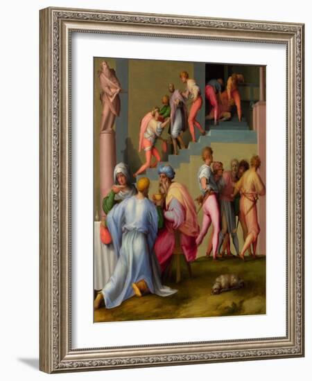 Pharaoh with the Butler and Baker-Jacopo Pontormo-Framed Giclee Print