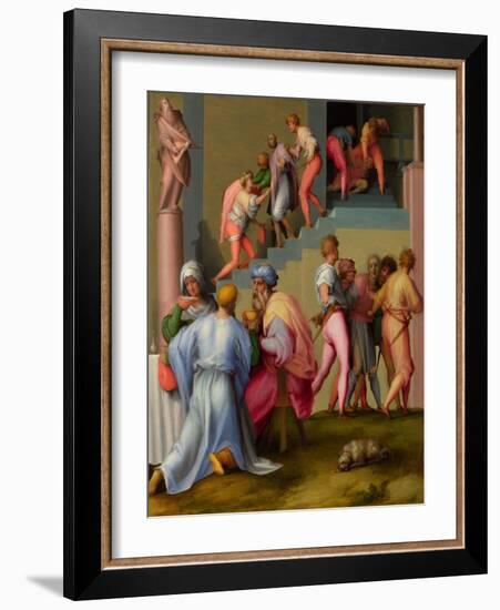 Pharaoh with the Butler and Baker-Jacopo Pontormo-Framed Giclee Print