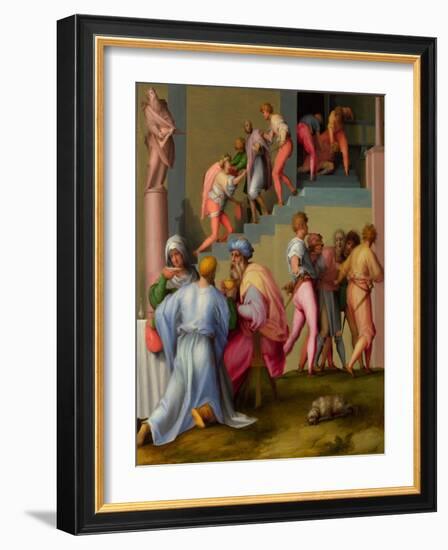 Pharaoh with the Butler and Baker-Jacopo Pontormo-Framed Giclee Print