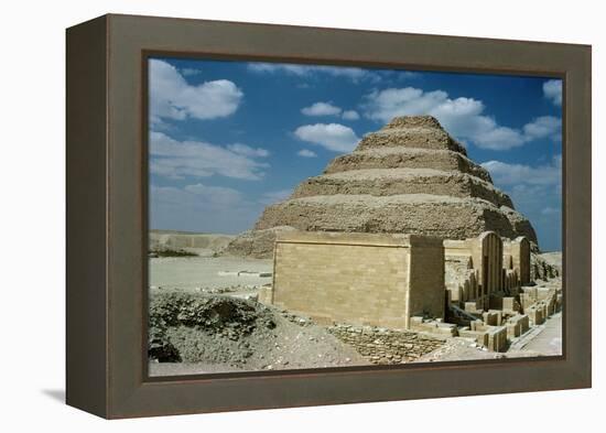 Pharaoh Zozer's Step Pyramid-null-Framed Premier Image Canvas