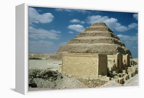 Pharaoh Zozer's Step Pyramid-null-Framed Premier Image Canvas