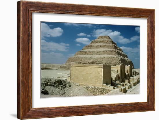 Pharaoh Zozer's Step Pyramid-null-Framed Giclee Print