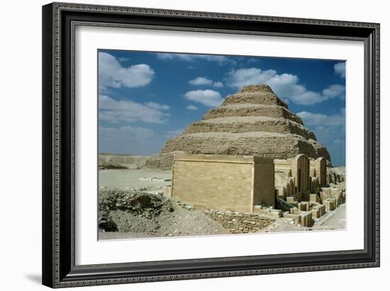 Pharaoh Zozer's Step Pyramid-null-Framed Giclee Print