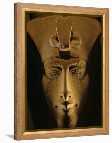 Pharaohs of the Sun, Sandstone Image of Akhenaten at Karnak, Egypt-Kenneth Garrett-Framed Premier Image Canvas