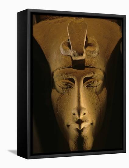 Pharaohs of the Sun, Sandstone Image of Akhenaten at Karnak, Egypt-Kenneth Garrett-Framed Premier Image Canvas