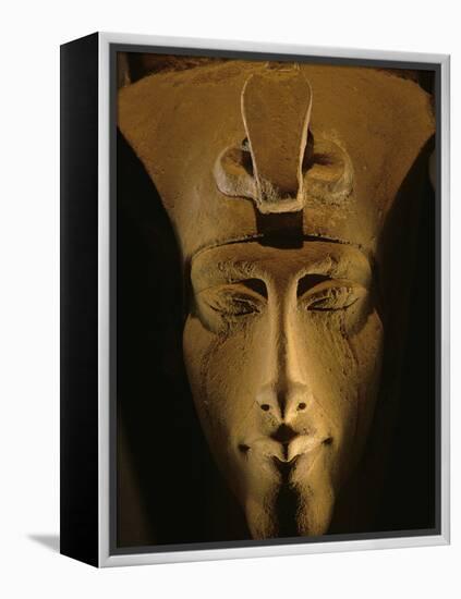 Pharaohs of the Sun, Sandstone Image of Akhenaten at Karnak, Egypt-Kenneth Garrett-Framed Premier Image Canvas