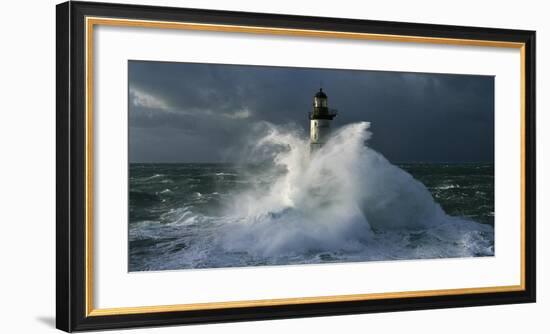 Phare d'Ar-Men II-Jean Guichard-Framed Art Print