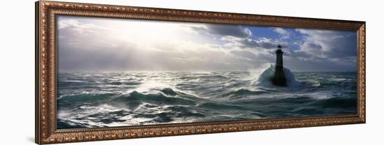 Phare d'Ar-Men, Mer d'iroise-Jean Guichard-Framed Art Print