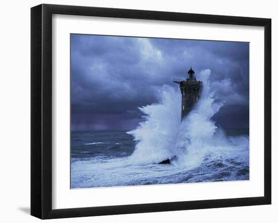 Phare du Four, Bretagne-Jean Guichard-Framed Art Print