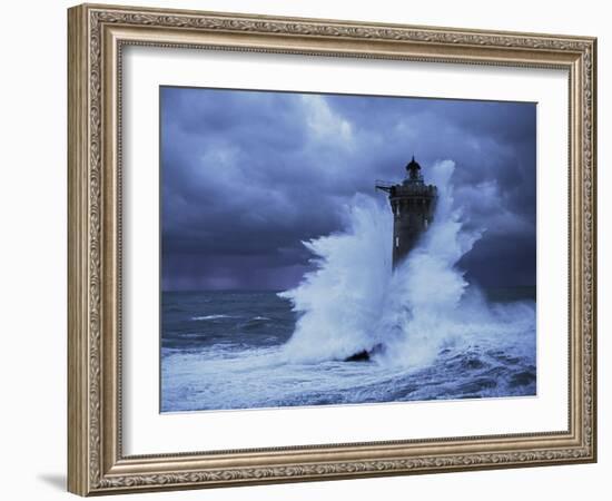 Phare du Four, Bretagne-Jean Guichard-Framed Art Print