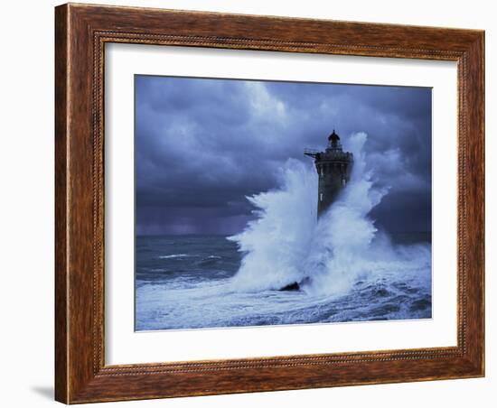 Phare du Four, Bretagne-Jean Guichard-Framed Art Print