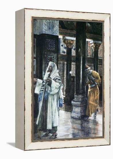 Pharisee and the Publican-James Tissot-Framed Premier Image Canvas