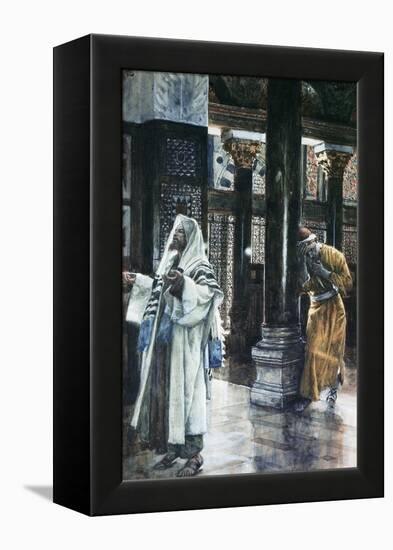 Pharisee and the Publican-James Tissot-Framed Premier Image Canvas