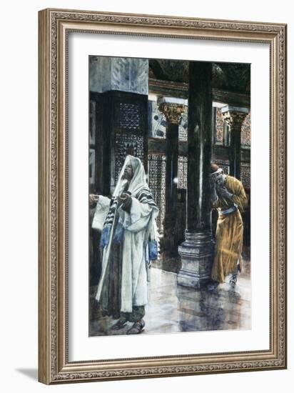 Pharisee and the Publican-James Tissot-Framed Giclee Print