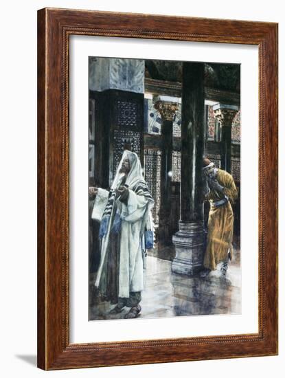 Pharisee and the Publican-James Tissot-Framed Giclee Print