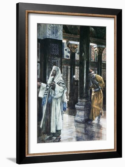 Pharisee and the Publican-James Tissot-Framed Giclee Print