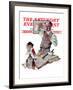 "Pharmacist" Saturday Evening Post Cover, March 18,1939-Norman Rockwell-Framed Giclee Print