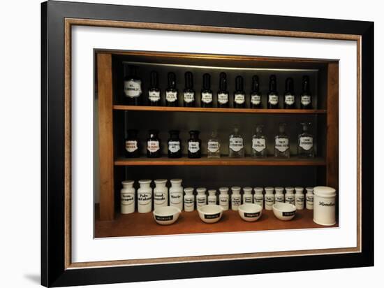 Pharmacy Jars-null-Framed Giclee Print