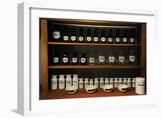 Pharmacy Jars-null-Framed Giclee Print