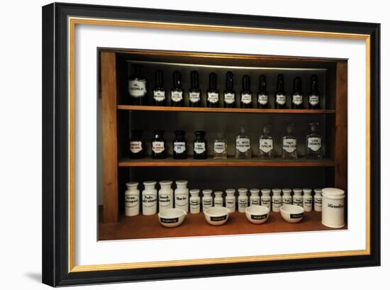 Pharmacy Jars-null-Framed Giclee Print