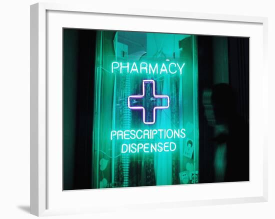 Pharmacy Sign-Mehau Kulyk-Framed Photographic Print