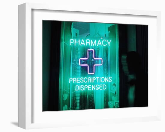 Pharmacy Sign-Mehau Kulyk-Framed Photographic Print