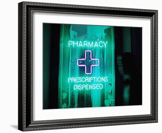 Pharmacy Sign-Mehau Kulyk-Framed Photographic Print