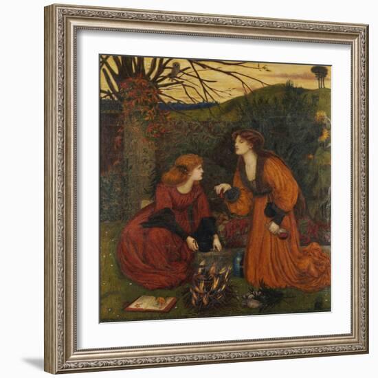 Pharmakeutria (Brewing the Love Philtre)-Marie Spartali Stillman-Framed Giclee Print