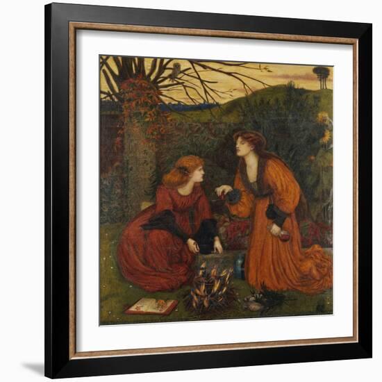 Pharmakeutria (Brewing the Love Philtre)-Marie Spartali Stillman-Framed Giclee Print