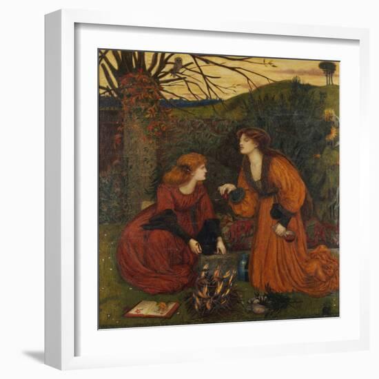 Pharmakeutria (Brewing the Love Philtre)-Marie Spartali Stillman-Framed Giclee Print