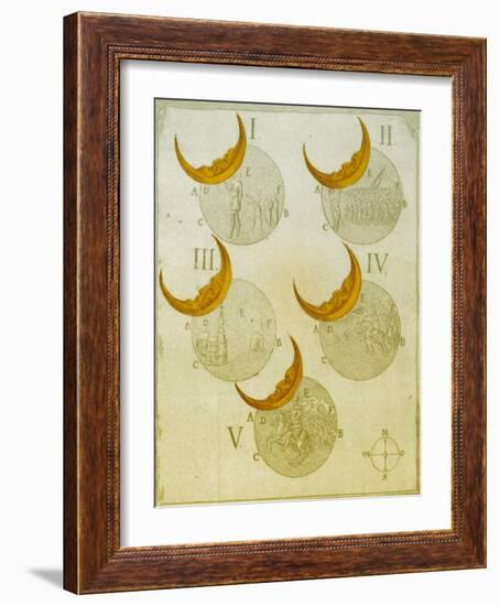 Phases of an eclipse-Science Source-Framed Giclee Print