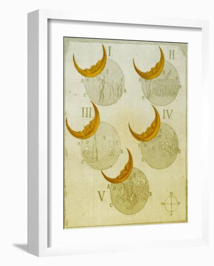 Phases of an eclipse-Science Source-Framed Giclee Print