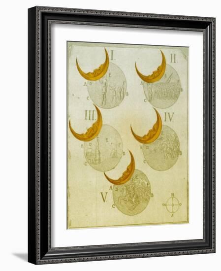 Phases of an eclipse-Science Source-Framed Giclee Print