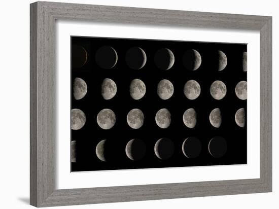 Phases of the Moon-Eckhard Slawik-Framed Photographic Print