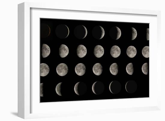 Phases of the Moon-Eckhard Slawik-Framed Photographic Print